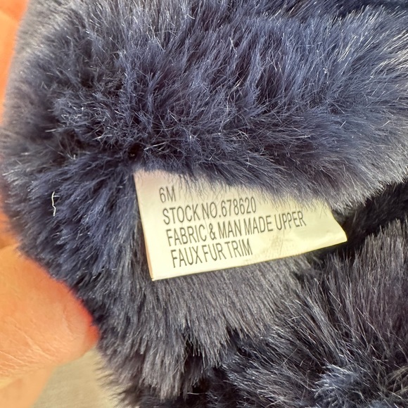 New Tony Little Cheeks Blue Faux Fur Fit Body Water-Repellent Boots Woman’s 6M - Picture 12 of 13